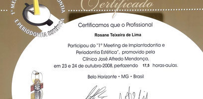 I Meeting de Implantodontia e Periodontia Estética