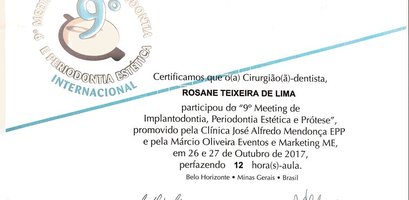 IX Meeting de Implantodontia, Periodontia Estética e Prótese